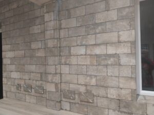 Tiling KitchenTiling Splashback GresTiles BrickEffect MitreCuts DoncasterQualityTiling Kerakoll BALGrout WallTiles UKTiler HomeImprovement KitchenDesign DoncasterTiler DoncasterTiling