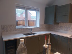 KitchenSplashback HexagonTiles NaturalStone LimestoneTiles KitchenTiling ProfessionalTiler UKTiler DoncasterTiler DoncasterTiling QualityTiling