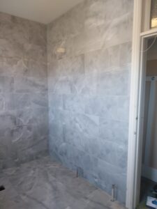 DoncasterTiler Doncaster BathroomRenovation BathroomTiling GresTiles OnyxTiles WalkInShower TileInstallation ProfessionalTiler ToppsTiles Kerakoll BALGrout