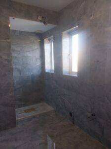DoncasterTiler Doncaster BathroomRenovation BathroomTiling GresTiles OnyxTiles WalkInShower TileInstallation ProfessionalTiler ToppsTiles Kerakoll BALGrout