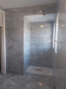 DoncasterTiler Doncaster BathroomRenovation BathroomTiling GresTiles OnyxTiles WalkInShower TileInstallation ProfessionalTiler ToppsTiles Kerakoll BALGrout