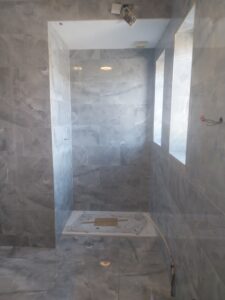 DoncasterTiler Doncaster BathroomRenovation BathroomTiling GresTiles OnyxTiles WalkInShower TileInstallation ProfessionalTiler ToppsTiles Kerakoll BALGrout