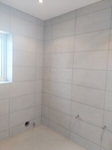 DoncasterTiler BathroomRenovation BathroomTiling TilingServices WalkInShower GresTiles TileInstallation UKTiler Doncaster YorkshireTrades HomeImprovement ModernBathroom Kerakoll BALProducts QualityWork