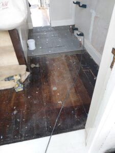 VictorianTiles HallwayRenovation PeriodProperty TileInstallation FloorTiling BlackAndWhiteTiles Doncaster Yorkshire Jackoboard Kerakoll BALGrout Tiler TilingSpecialist HomeRenovation