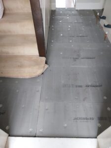 VictorianTiles HallwayRenovation PeriodProperty TileInstallation FloorTiling BlackAndWhiteTiles Doncaster Yorkshire Jackoboard Kerakoll BALGrout Tiler TilingSpecialist HomeRenovation
